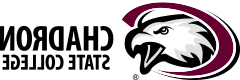 CSC Eagle Logo with black registered trademark symbol and block style Chadron State College.